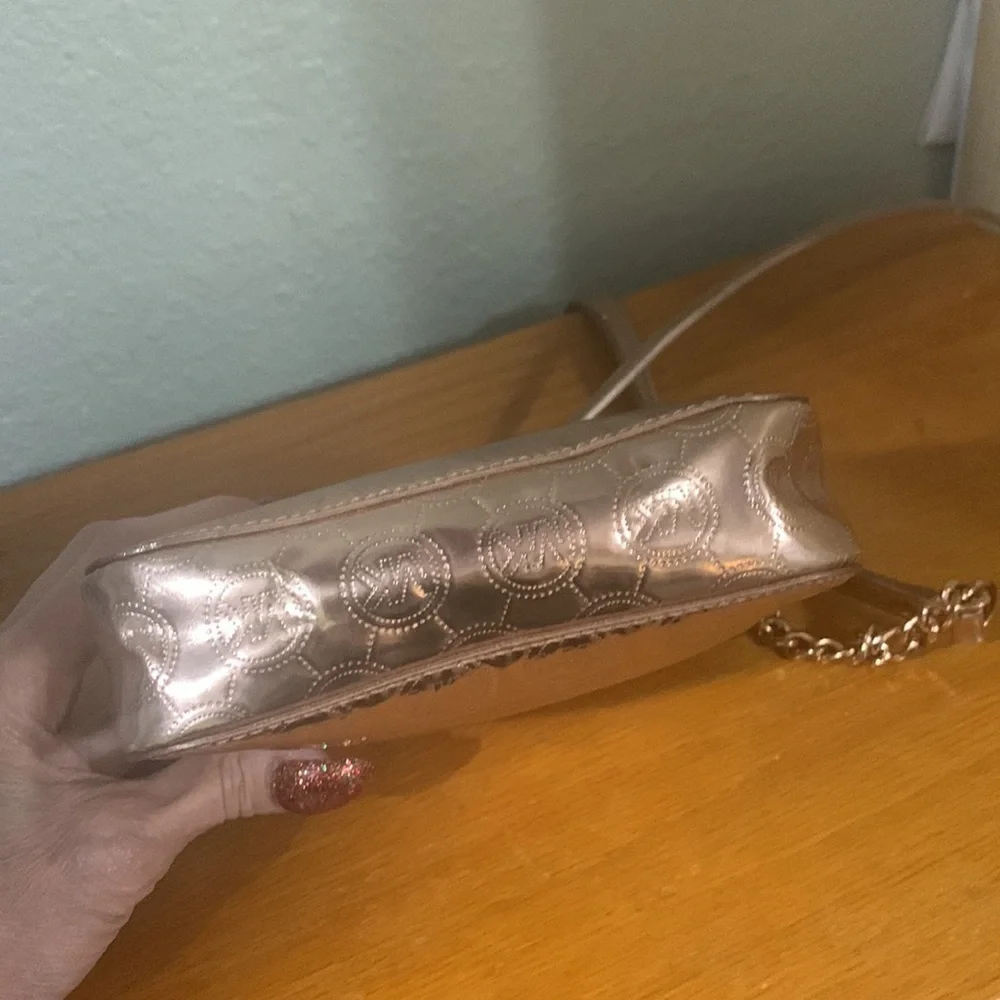 Michael Kors, gold embossed Crossbody